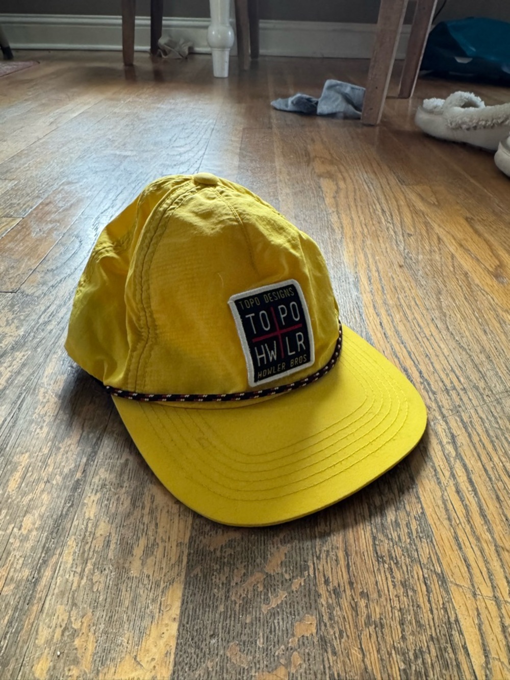 Topo Designs Bright Yellow Cap with Rope Trim